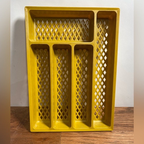 Vintage Kitchen Vintage Mustard Yellow Harvest Goldplastic Utensil